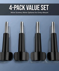 Four Pack Beefy Stainless Steel 1/4 Inch 20 Thumb Screws For Action Camera Mounts Built To Last Rustproof Durable And Easy