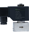 Quarter Inch High Pressure Solenoid Valve 12V DC Stainless Steel Industrial Valve For Water Gas Oil And Fluids Heat Resistant