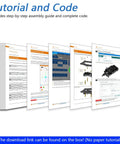 Six Leg Hexapod Robot Kit With Remote For DIY Makers That Walks Crawls And Twists Works With Arduino IDE App Remote Control Easy Programming With Sample Code Library Ideal STEM Project tutorial pages