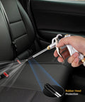 Using Pro Grade Heavy Duty High Volume Air Blow Gun With Powerful Venturi Nozzle for car seat cleaning
