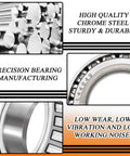 Two trailer bearing kits for 3500 lb boat trailer axles; chrome steel bearings, grease seal, spindle nut, and dust cap