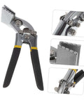 3 Inch Manual Sheet Metal Bender Tool With Straight Jaw Edge Seamer, heavy-duty hand seamer for metal bending and flattening projects