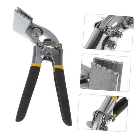 3 Inch Manual Sheet Metal Bender Tool With Straight Jaw Edge Seamer, heavy-duty hand seamer for metal bending and flattening projects