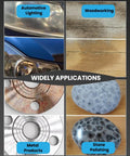 All-In-One Drill Polishing Pad Kit, 78-Piece Buffing Pads Set for headlight restoration, woodworking, metal, and stone polishing.