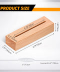 5.9 Inch Wooden LED Light Base Kit Dimmable Colorful Display Pedestals USB Powered product dimensions shown
