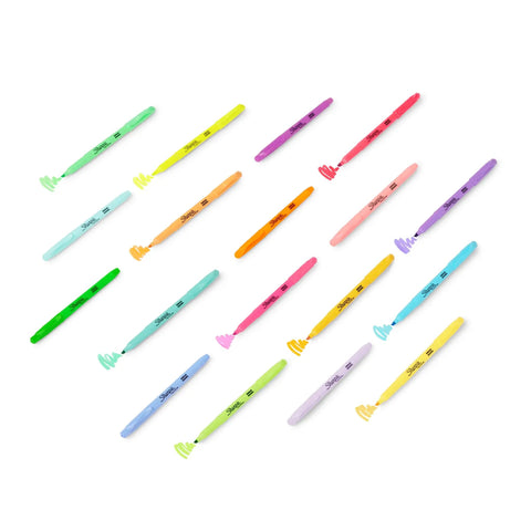 Pocket Highlighters In Soft Pastel Assorted Colors, 12 Count, Slim Chisel Tip For Highlighting, Underlining, And Note Taking