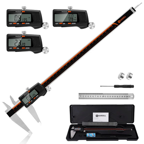 12 Inch Digital Caliper With Large LCD Screen Auto Off Pro Grade Digital Vernier Ruler For Inch mm And Fraction Readouts