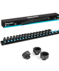 19-Piece Stubby Impact Socket Set, 3/8-Inch Drive For Narrow Spaces, heavy-duty chrome moly steel, product display