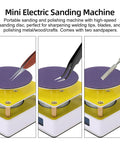 Heavy Duty Mini Disc Sander Runs Butter Smooth At 10000 Rpm Adjustable Bench Grinder For Wood And Metal With Two Sanding Pads in use.