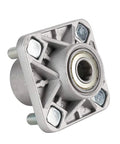 Straight Up Heavy Duty Front Wheel Hub Assembly For Ezgo Rxv Golf Carts 2008 Plus, silver steel assembly with bearing, direct bolt on.