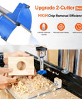 Built Tough Forstner Drill Bits Two Pack 1.5 Inch 38mm Tungsten Carbide Tipped drilling clean holes in wood with precise cutting.