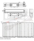 Professional Digital Caliper Built Different For Precision Lathes And Milling Machines Featuring A Rock Solid Glass Scale Electronic Ruler With Half Micron Accuracy XYZ Tracking And A Badass Die Cast Alloy Housing showing detailed encoder dimensions and specifications.