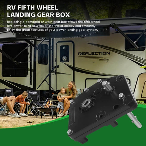 Replacement Gear Box For RV Fifth Wheel Landing Jacks Easy Install And Heavy Duty Build Compatible With Lippert Venture Atwood