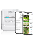 8 Zone Smart Sprinkler Controller With Local Weather Intelligence And WiFi App Control, Easy Install Irrigation System Timer