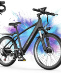 Beast Mode 1500W Peak Electric Mountain Bike For Adults With 48V 12Ah Removable Battery 26 Inch Wheels Front Fork Suspension
