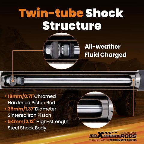 Dual Steering Stabilizer For Dodge Ram 2500 3500 4WD With Two Inch Lift G1 Version shock structure diagram