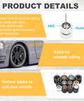 Image showing 1 64th Scale RC Diecast Car Wheel And Tire Upgrade Set With Real Riders Rims in various styles and colors.