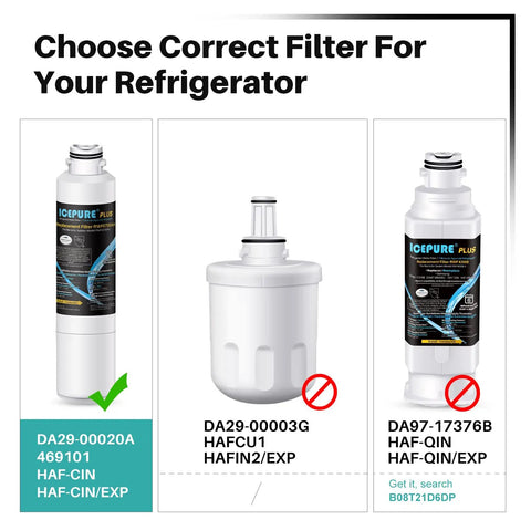 Easy Swap Refrigerator Water Filter For Samsung Replacement 3 Pack NSF ANSI 53 42 372 Certified For Clean Great Tasting Ice And Water Easy Install Budget Friendly