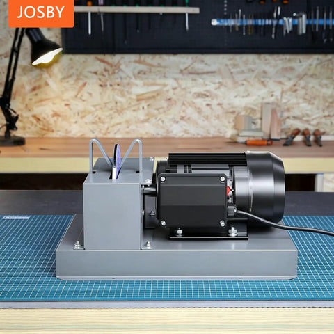 Keep Your Lawn Sharp Without Any Sweat Using This Heavy Duty Bench Grinder Featuring A Rock Solid 500 Watt Motor And Tough Ceramic Cutting Discs For High Lift Low Lift And Flat Mower Blades.