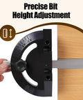 Benchtop Router Table With Heavy Duty Stand And Precision Adjustable Fence, Durable MDF Surface For Straight Shooting Woodrouting, precise bit height adjustment dial
