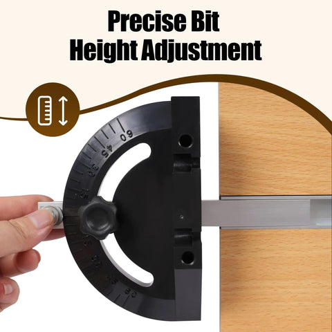 Benchtop Router Table With Heavy Duty Stand And Precision Adjustable Fence, Durable MDF Surface For Straight Shooting Woodrouting, precise bit height adjustment dial