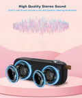 Bluetooth Speaker With FM Radio And 5 In 1 Music Player Bluetooth Streaming USB SD Card MP3 AUX Recorder 3000mAh Battery 10W Speaker