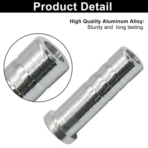 Aluminum Arrow Inserts for 6.2mm Carbon Arrows 12 Pack, 100 125 150 200 Grain Field Points, durable aluminum detail