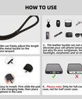 Phone Lanyard 2 Pack Universal Wrist Strap For Phone Case Camera Keys And More Adjustable Hands Free Lanyard Rope Use Guide