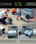 Comparison of Automatic Pipe Cutting Machine Electric 1000W 1750W High Torque 3200 RPM Pipe Cutter with ordinary machine