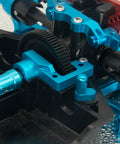 Open Ended Gearbox Aluminum Alloy Spur Gear Covers For Tamiya TT 02 RC Car CNC Machined installed on RC car
