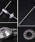 Heavy Duty Bike Headset Cup And Bottom Bracket Press Tool components with aluminum handles and M16 bolt bearings installer