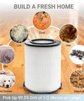 VF4000 Replacement H13 HEPA Filter For Wet Dry Shop Vacuums capturing dust, lint, hair, pet dander, soot, sawdust, and dirt