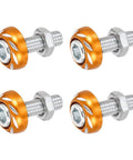 4 Pcs Aluminum License Plate Screws Kit For Bikes Cars And Trucks, Heavy Duty Frame Fasteners Bolts, Rust Resistant Hardware