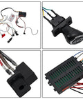 Ride On Car Wire Harness And Switch Conversion Kit with Two Point Four G Remote and Smooth Start, components close-up