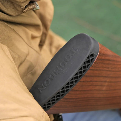 Grind-To-Fit Recoil Pad For Rifles And Shotguns, Silicone Buttstock Pad In Black, Adds About Half An Inch To Length Of Pull