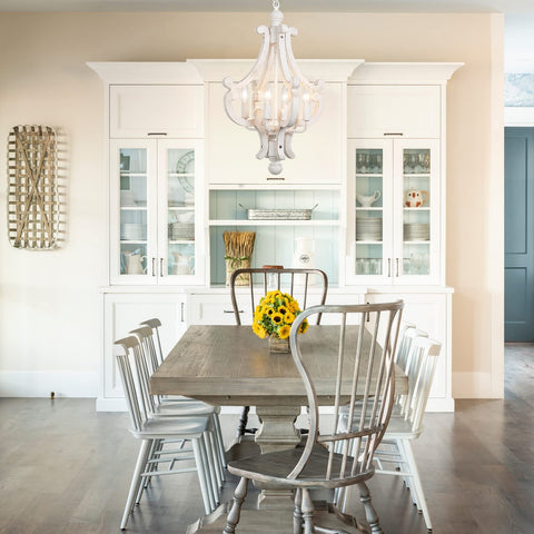 Dining room with Modern Kitchen Island Light Four Light Chandelier With Glass Shades Industrial Farmhouse Pendant Lighting