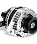 Beast Mode Alternator Replacement for Honda Odyssey 2008 2010 and Acura TSX TL RL ZDX 2009 2014, close-up view of alternator
