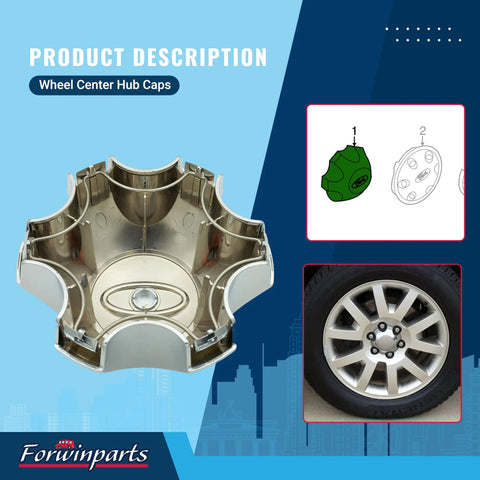 Chrome Wheel Center Hub Cap Cover For Six Lug Rims Fits Ford F-150 2009 2014 And Ford Expedition 2011 2014 DL3Z-1130-C