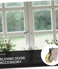 Heavy Duty Door And Window Bearing Pulley Roller Assembly Two Pack For Sliding Tracks in package with garden background.