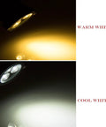 Outdoor LED Landscape Up Down Light Spotlight Low Voltage 12V warm and cool white beam comparison