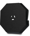 Paintable Black Vinyl Siding Mounting Block For Outdoor Lights And Fixtures Thick Textured Block With Snug Fit And Color Match To Seamlessly Blend In With Your Home Exterior And Boost Curb Appeal, 6.63-inch square with electrical box