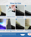 Step-by-step guide using Quartz Countertop Repair Kit Quick Fix For Chips Cracks And Scratches On Granite Marble Ceramic Tile