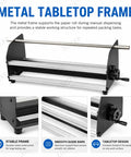 Manual Honeycomb Paper Dispenser Featuring A Smooth Crank Handle For Hassle Free Kraft Cushion Wrap And Compact Tabletop Packing Station To Keep Fragile Goods Totally Secure with metal frame and smooth guide bars.