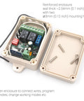 Secure Wireless RF Remote Control Relay Switch Kit With 2 Channel Receiver And 2 Transmitters open enclosure view