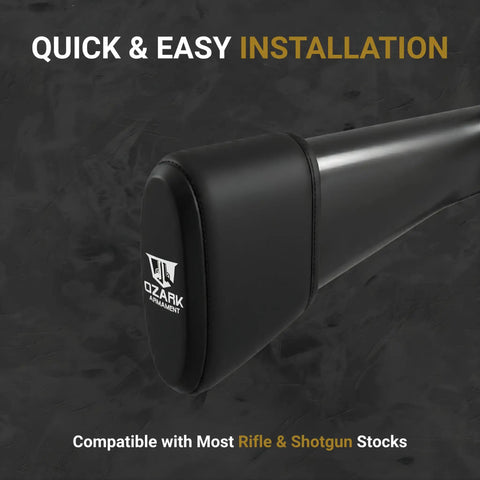 Slip On Gel Filled Recoil Pad For Rifle And Shotgun, Easy Install Buttstock Pad Reducing Felt Recoil Up To Seventy Percent