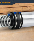 Clear PVC Dust Collection Pipe 6 Inch Diameter By 36 Inch Length One Pack Rigid Tubing For Woodworking Dust Systems And Fittings Blue Tint