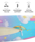 U Shaped Neck Pillow For Travel And Napping Super Lightweight Comfy Reusable multi functional pillow with unicorn design.