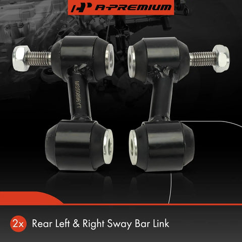 Two Pack Rear Sway Bar Links For Chevy Malibu, Impala, Malibu Limited, Buick LaCrosse And Regal Stabilizer Link Replacement For 2010-2020 GM Sedans Direct Fit Easy Install, black pair on display