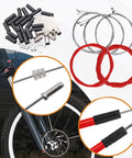 Universal Bicycle Cable And Housing Replacement Kit For Brake And Shift Cables With End Caps And O Rings Derailleur Cable.