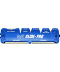 Glide-Pro All-In-One Multi Tool Blade Sharpener with coarse and fine ceramic pull-through stones, shown with labeled surfaces.